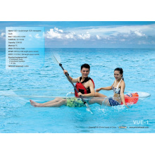 Double/Single Seaters Transparent Kayak/Boat for Seabeach